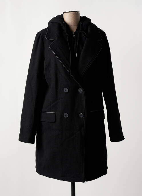 Manteau long noir FREEMAN T.PORTER pour femme