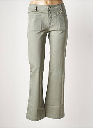 Jeans bootcut taille haute taille haute vert F.A.M. femme