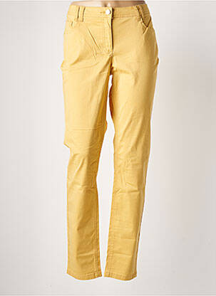 Jeans coupe slim taille normale taille normale jaune BRANDTEX femme