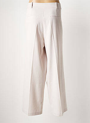 Pantalon large fermeture zippée sous rabat boutonné taille haute gris TOM TAILOR femme
