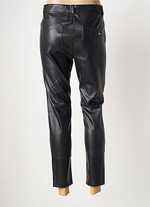 Pantalon 7/8 fermeture zippée sous rabat boutonné taille normale noir LES P'TITES BOMBES femme