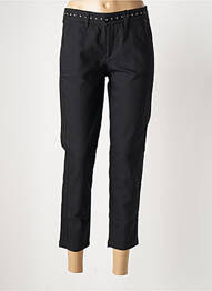 Pantalon droit tissage crêpe taille basse noir FREEMAN T.PORTER femme