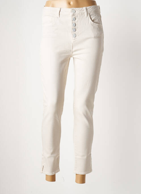 Jeans skinny taille haute taille haute gris YAYA femme