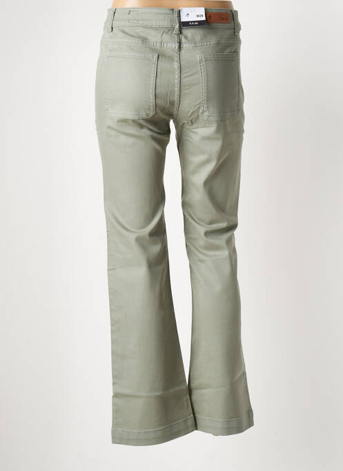Jeans bootcut vert F.A.M. femme