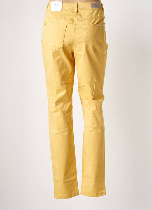 Jeans coupe slim jaune BRANDTEX femme