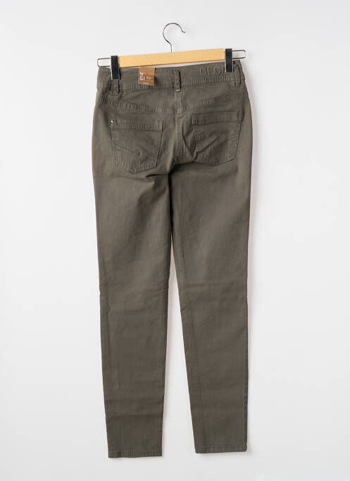 Jeans coupe slim vert CECIL pour femme