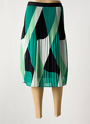 Jupe mi-longue taille élastique vert STREET ONE femme