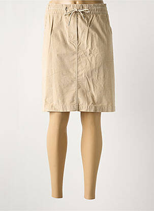 Jupe mi-longue coupe droite beige CECIL femme