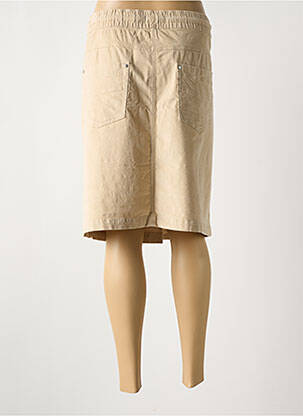 Jupe mi-longue coupe droite beige CECIL femme
