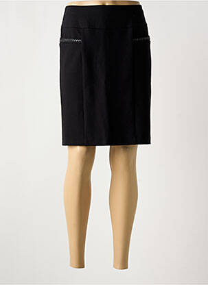Jupe mi-longue stretch noir MAE MAHE femme