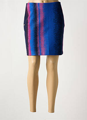 Jupe courte coupe droite bleu STREET ONE femme