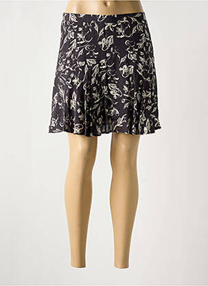 Jupe courte taille élastique gris YAYA femme