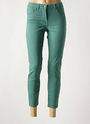 Pantalon slim poches vert COPENHAGEN femme