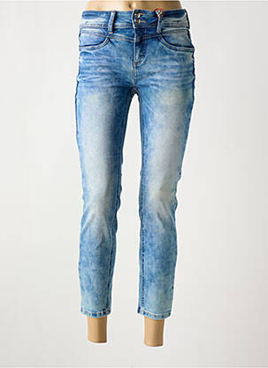 Jeans coupe slim stretch taille haute bleu STREET ONE femme