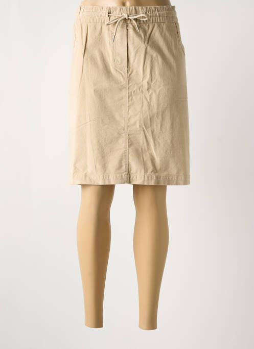 Jupe mi-longue beige CECIL pour femme