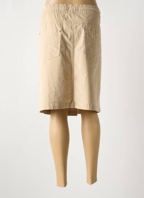 Jupe mi-longue beige CECIL pour femme