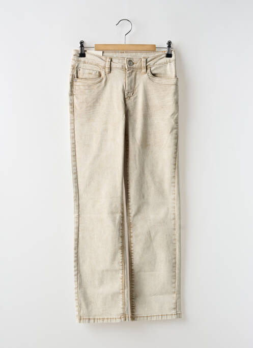 Pantalon droit beige TOM TAILOR pour femme