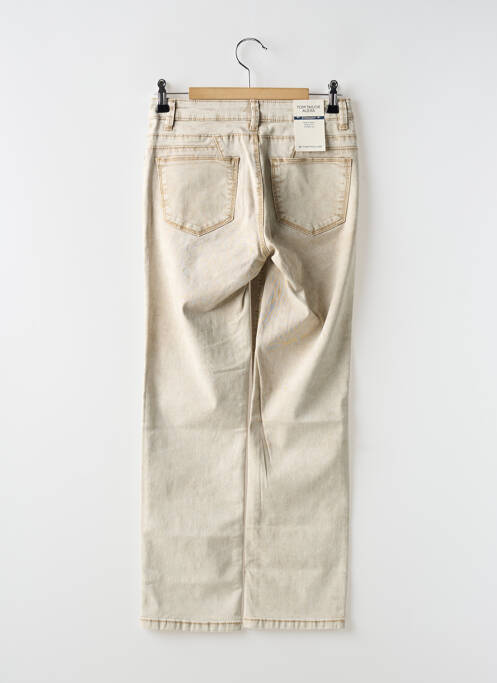Pantalon droit beige TOM TAILOR pour femme
