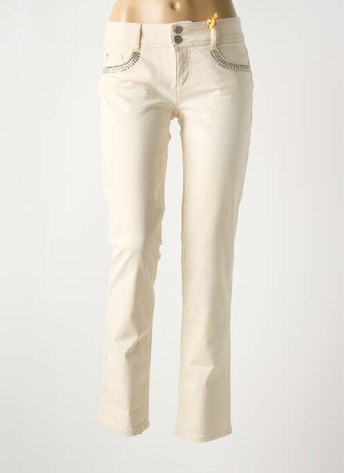 Pantalon slim beige STREET ONE pour femme