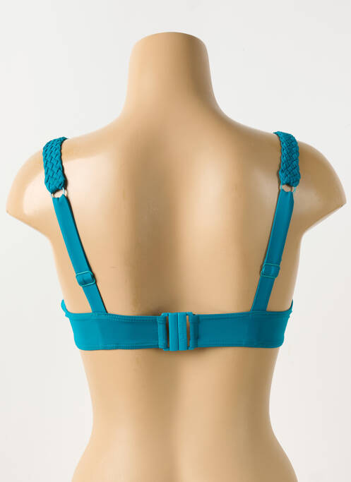 Haut de maillot de bain stretch haut soutien-gorge emboitant bleu AUBADE femme