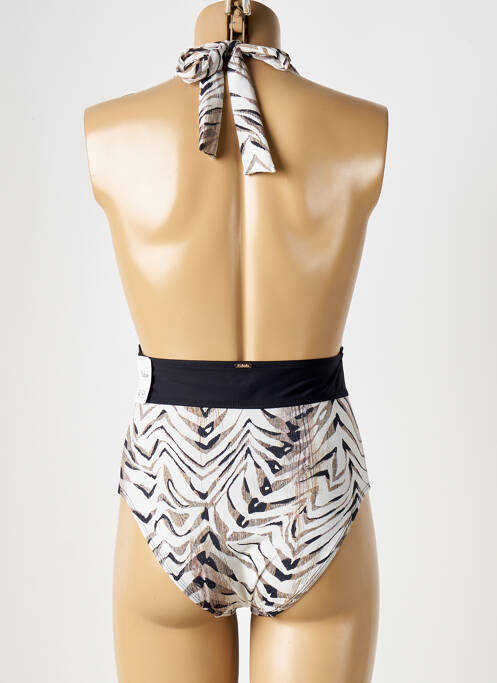 Maillot de bain 1 pièce imprimé fantaisie noir AUBADE femme