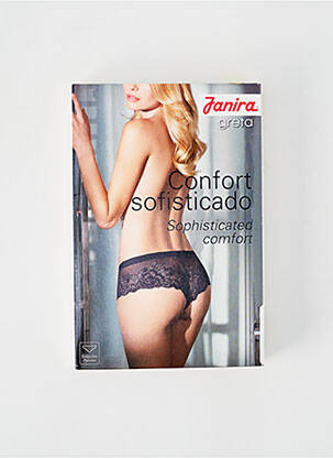 Culotte tissage dentelle bleu JANIRA femme