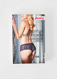 Culotte tissage dentelle bleu JANIRA femme