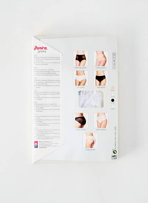 Shorty stretch blanc JANIRA femme