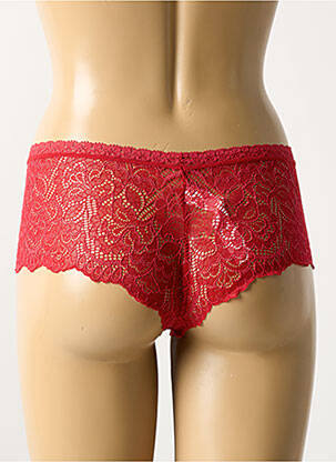 Shorty tissage dentelle rouge JANIRA femme