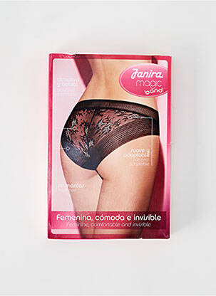 Culotte tissage dentelle marron JANIRA femme