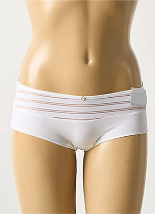 Shorty effet matière satinée blanc MARIE JO femme
