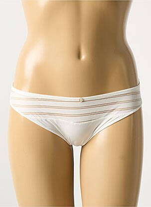 Culotte effet matière satinée beige MARIE JO femme