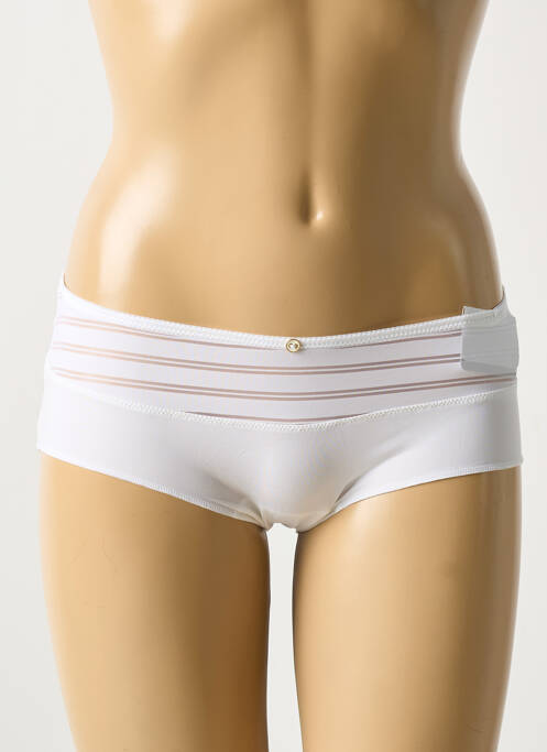 Shorty effet matière satinée blanc MARIE JO femme