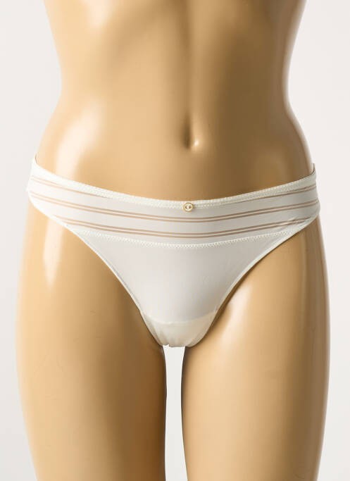 String effet matière satinée beige MARIE JO femme