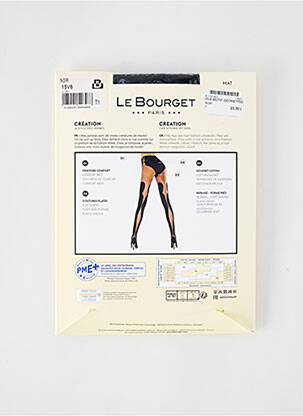 Collants imprimé fantaisie noir LE BOURGET femme