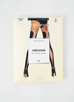 Collants noir LE BOURGET pour femme