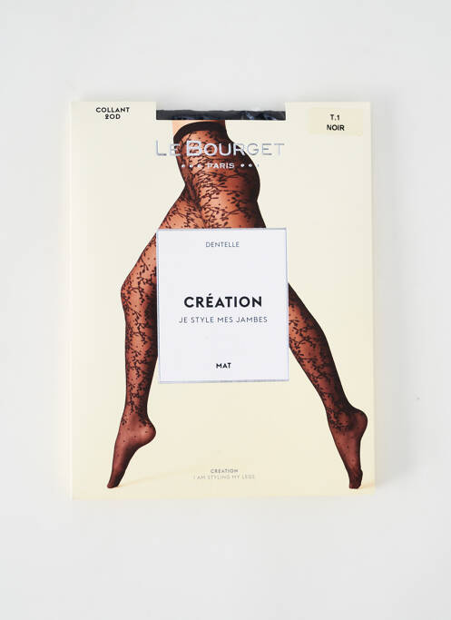 Collants noir LE BOURGET pour femme