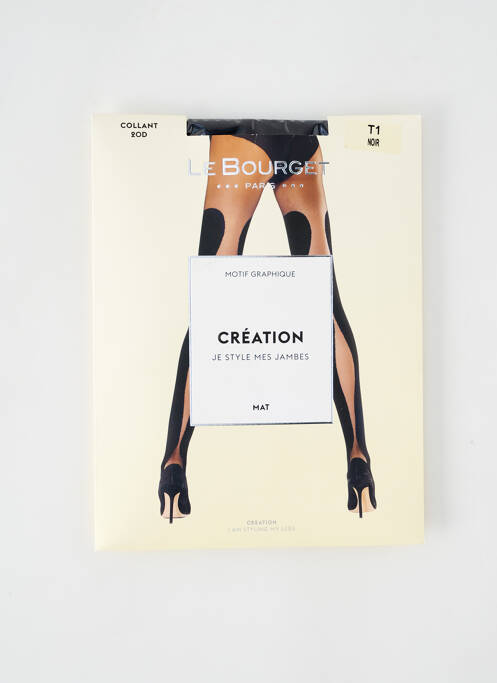 Collants noir LE BOURGET pour femme