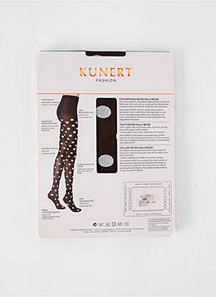 Collants imprimé pois marron KUNERT femme