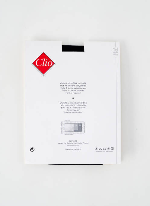 Collants bleu CLIO pour femme