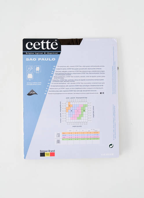 Collants marron CETTE pour femme