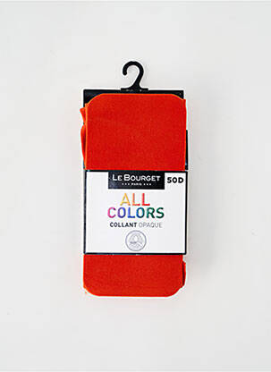 Collants orange LE BOURGET pour femme
