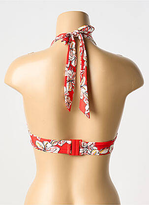 Haut de maillot de bain stretch haut soutien-gorge push-up rouge AUBADE femme