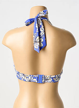 Haut de maillot de bain stretch haut soutien-gorge push-up bleu AUBADE femme