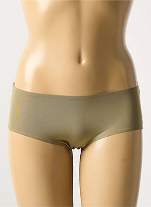 Shorty effet matière satinée vert fonce MARIE JO femme