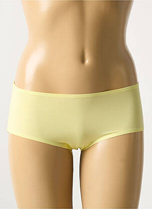 Shorty effet matière satinée jaune MARIE JO femme