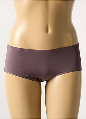 Shorty effet matière satinée violet MARIE JO femme