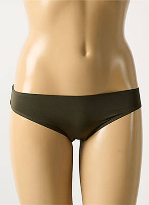 Culotte effet matière satinée vert fonce MARIE JO femme