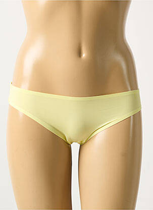 Culotte effet matière satinée jaune MARIE JO femme
