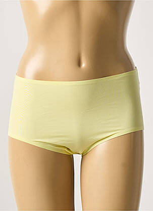 Culotte effet matière satinée jaune MARIE JO femme